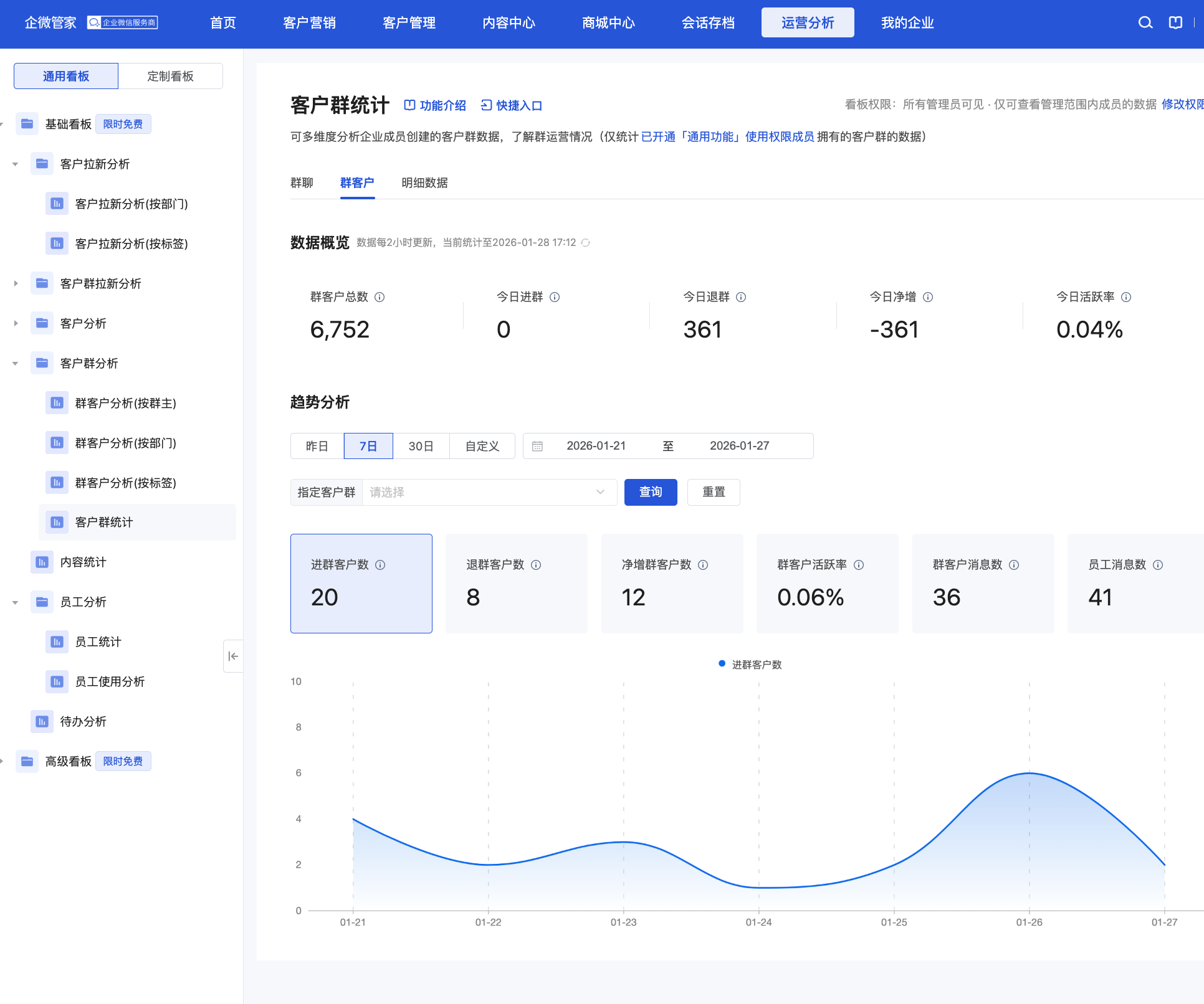 什么是客户群统计？ - 操作截图 5