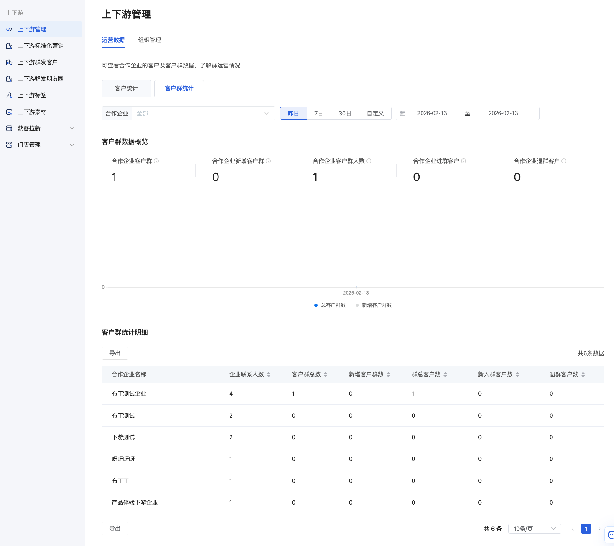 上下游管理 - 操作截图 2